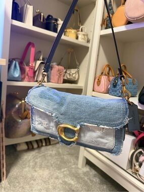 Coach Tabby Denim Patchwork Bag